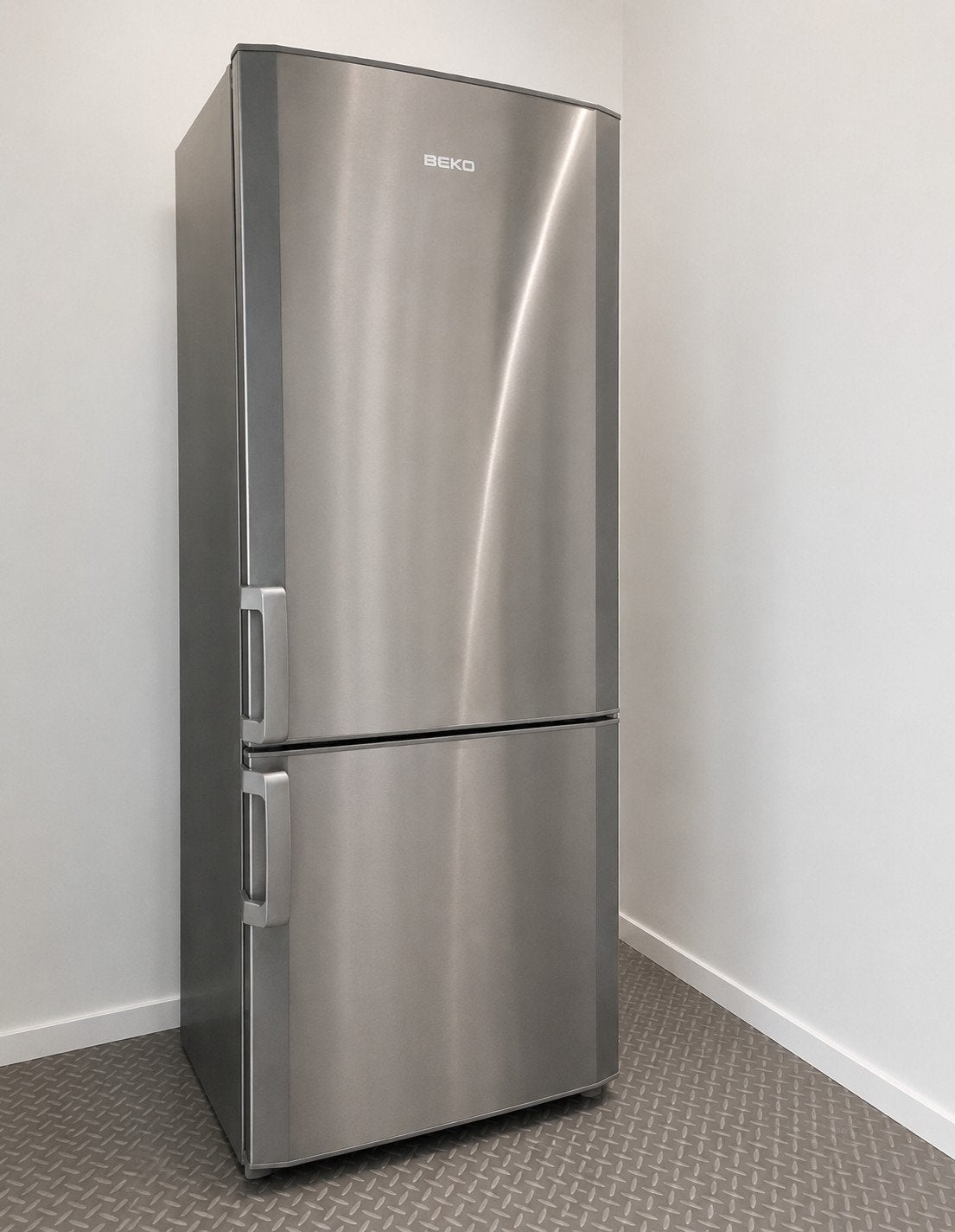 Beko Koel-vriescombinatie CS234020X - RVS Look, Ophalen, Gebruikt, 200 liter of meer, Met aparte vriezer