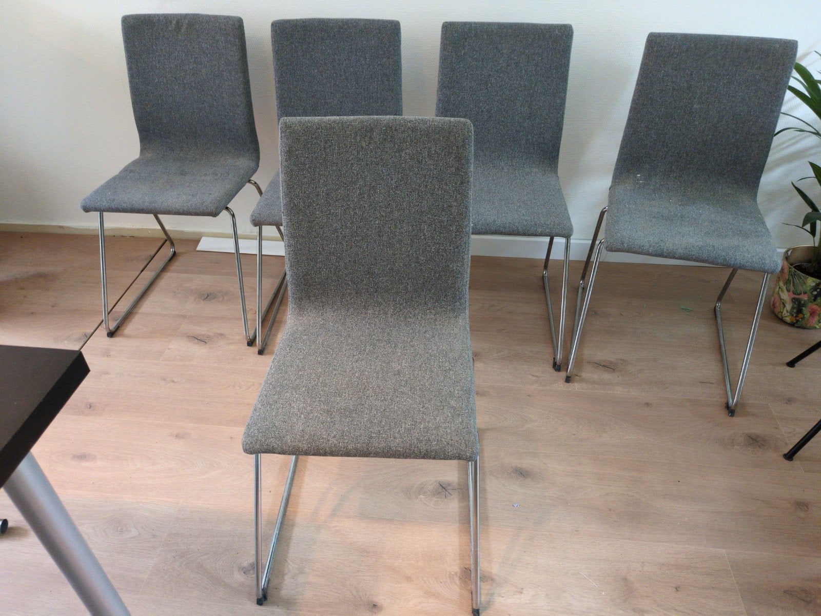 Ikea LILLÅNÄS stoelen 5 stuks, Huis en Inrichting, Ophalen, Gebruikt, Grijs