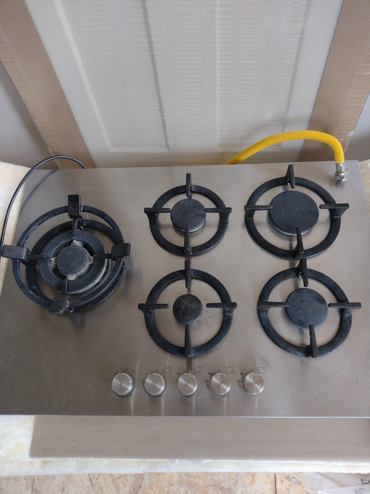 Bosch PCS775B20N Gasfornuis - 5 Pitten - RVS, Witgoed en Apparatuur, Fornuizen, Gebruikt, Minder dan 85 cm, 60 cm of meer, Ophalen of Verzenden