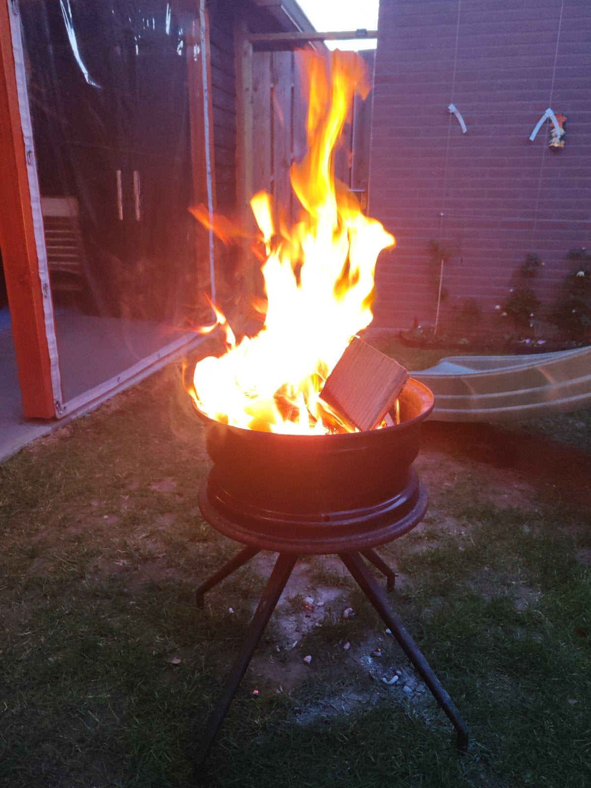 Homemade vuurkorf, Ophalen, Zo goed als nieuw, Vuurkorf