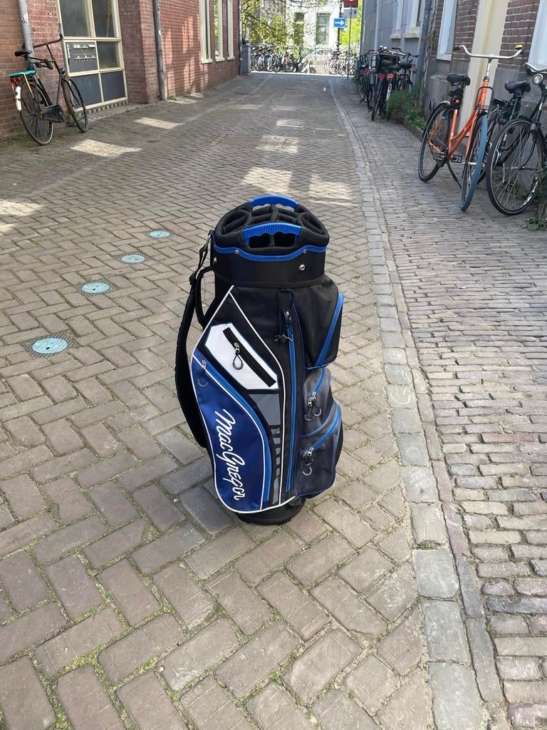 MacGregor DCT 3000 Golf Cartbag - Zwart/Blauw, Ophalen, Zo goed als nieuw, Tas, Overige merken