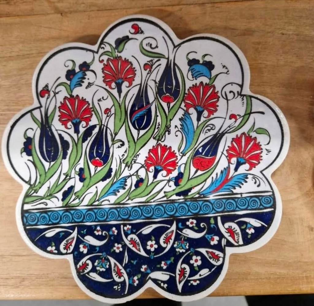 Traditionele Iznik Turkse Keramische Onderzetter, Ophalen, Nieuw, Overige materialen