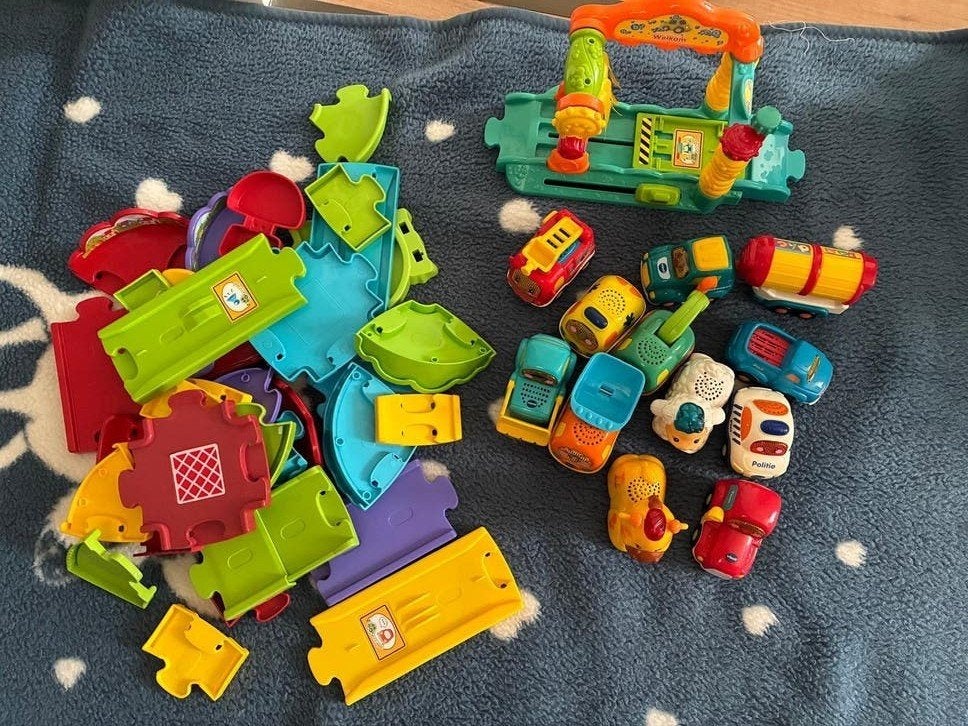 VTech Toet Toet Auto's en Zoef Zoef Dieren met Baandelen, Ophalen of Verzenden, Gebruikt