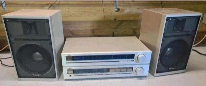 Jvc stereo set versterker + tuner + technics speakers 1983, Ophalen of Verzenden, JVC