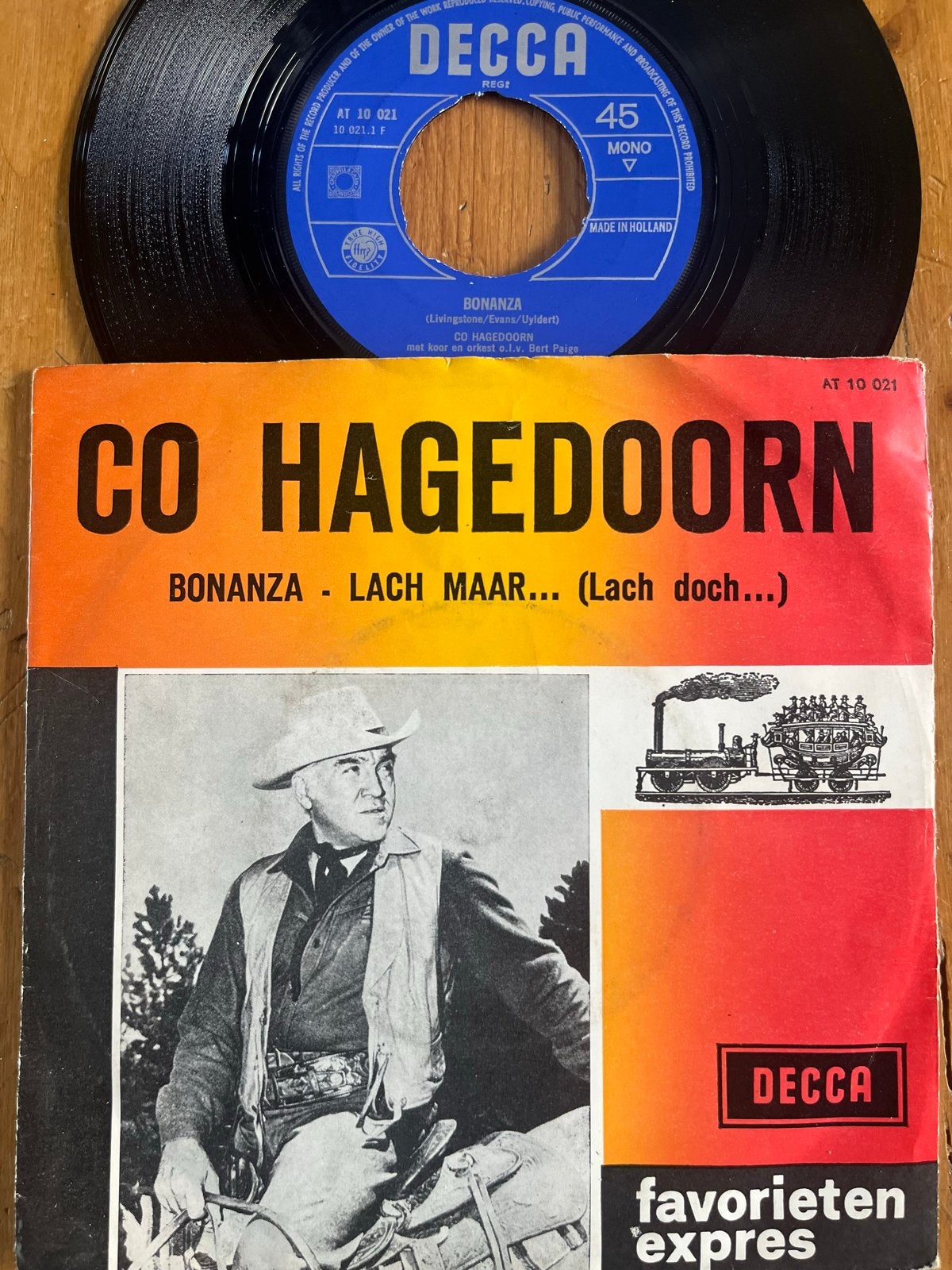 Co Hagedoorn - Bonanza / Lach Maar... (Lach doch...) 7 inch, Ophalen of Verzenden, Gebruikt, 7 inch, Nederlandstalig