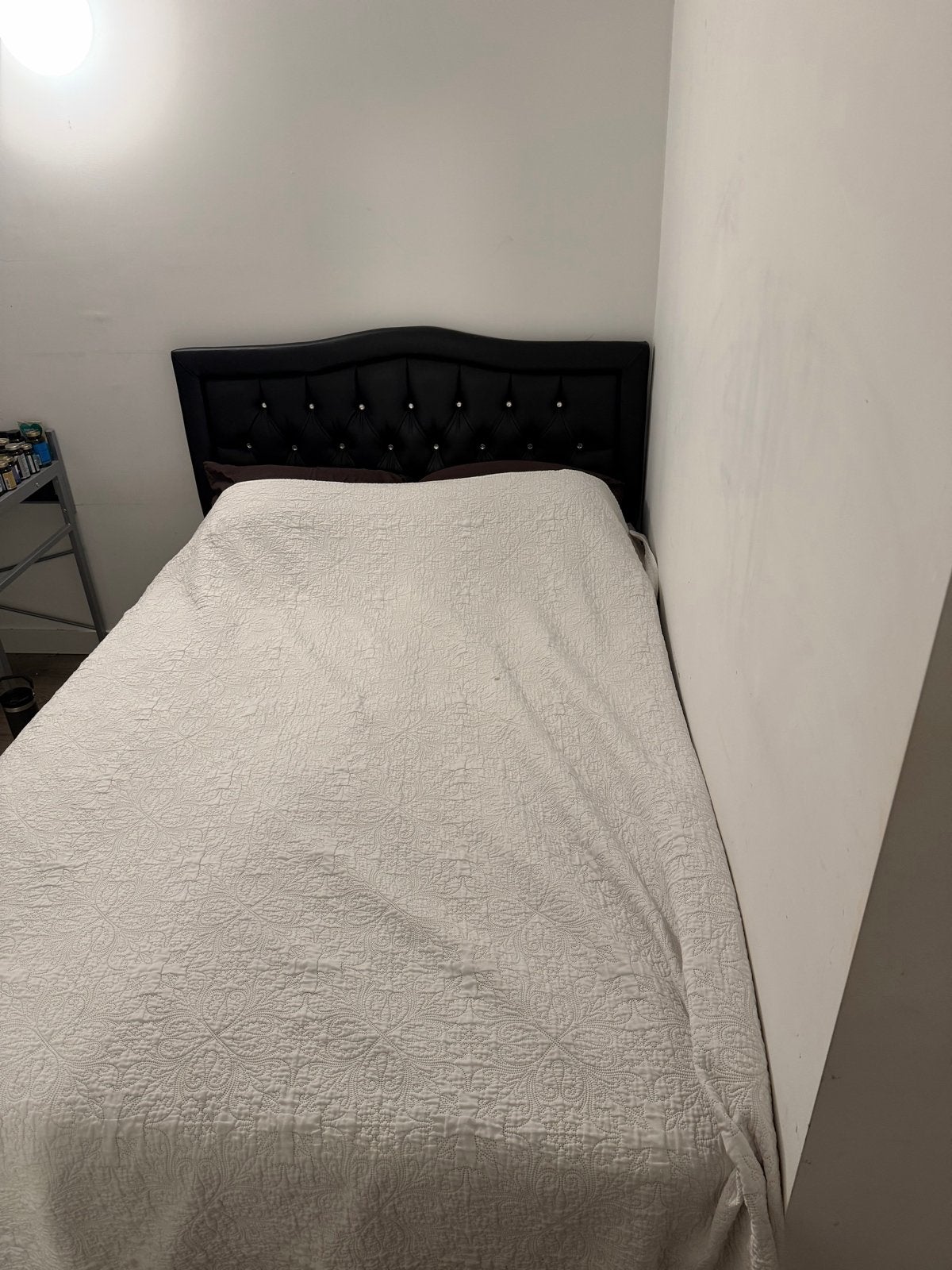 €50 bed !!!! met opbergruimte140cm breed, Ophalen, Overige materialen, Gebruikt, Zwart