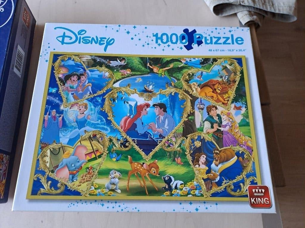 Disney puzzel 1000 stukjes, Ophalen of Verzenden, 500 t/m 1500 stukjes, Zo goed als nieuw, Legpuzzel