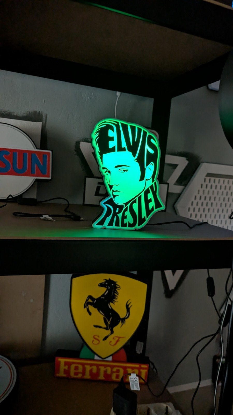 Elvis Presley smart wifi ledlamp, Figuurlamp, Kunststof, Meerkleurig, Nieuw