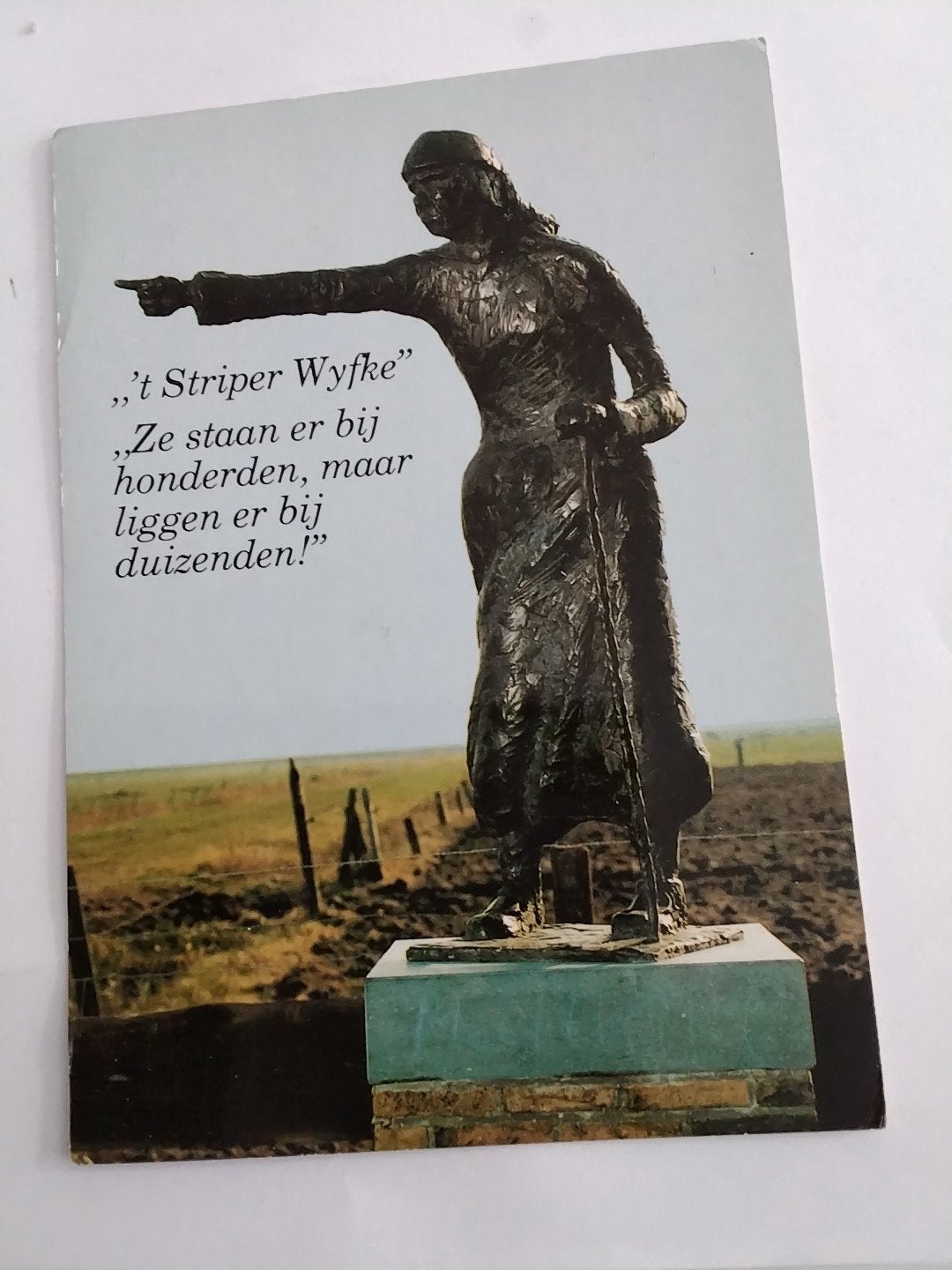 Oude ansichtkaart 't Striper Wyfke - Texel, Ophalen of Verzenden, 1960 tot 1980, Gelopen, Waddeneilanden