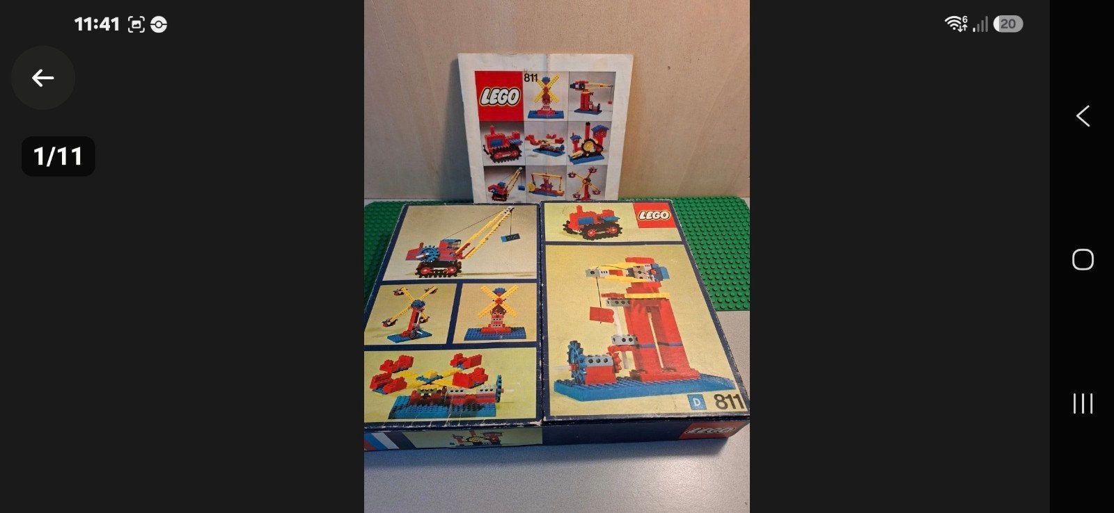 Vintage LEGO 11 sets '70 / '80 incl doos + instructie boek, Ophalen, Gebruikt, Lego, LEGOLAND