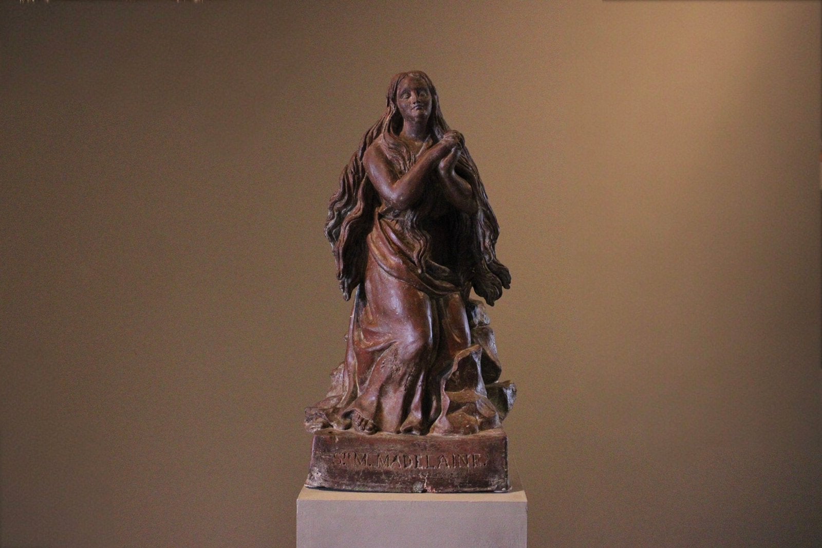 Terracotta  Mary Magdalene in ecstasy 18e eeuw, Ophalen