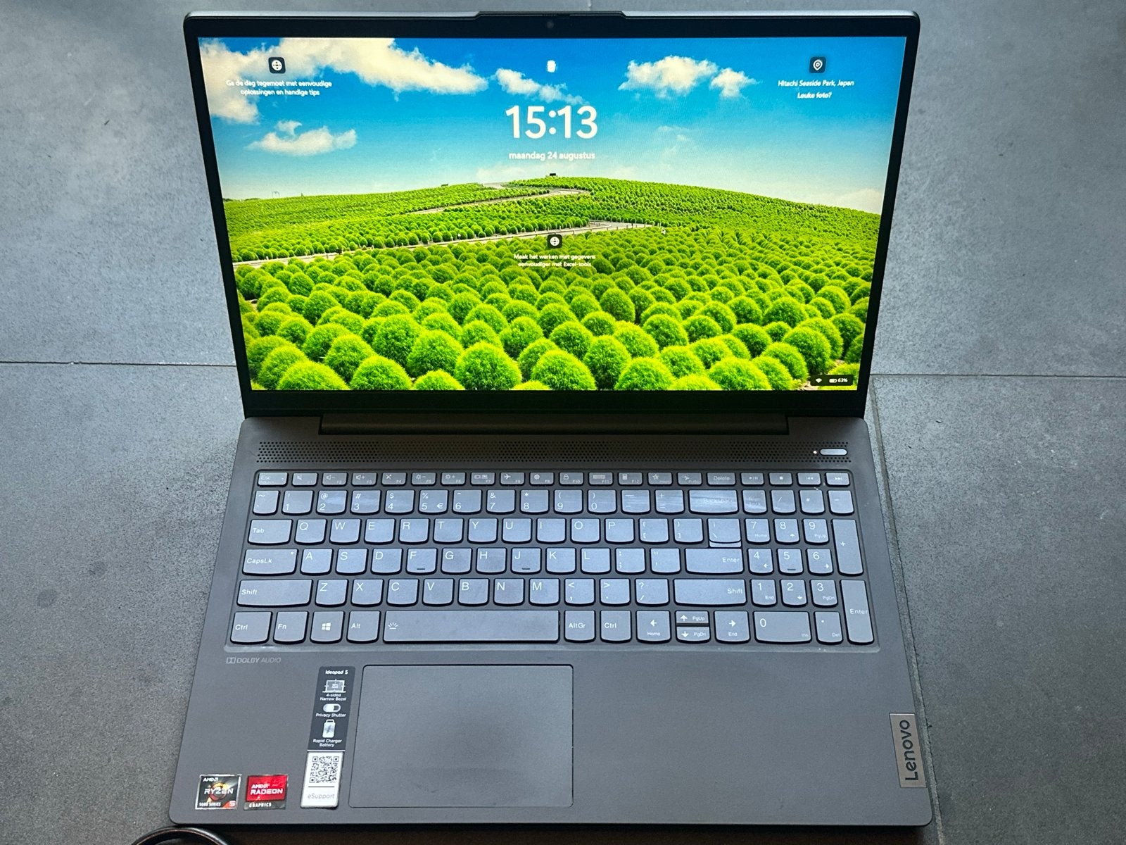 LENOVO IdeaPad 5 15-RYZEN5 16GB 512GB SSD Laptop, Met videokaart, 15 inch, Ophalen of Verzenden, Zo goed als nieuw