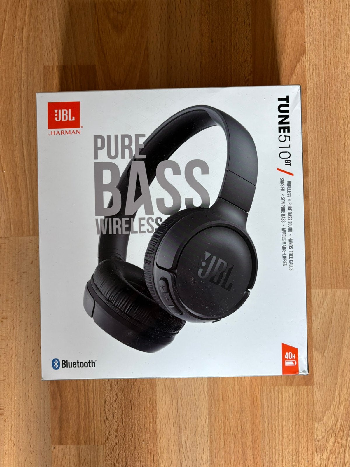 Zwarte joptelefoon van JBL tune510bt, JBL, Ophalen of Verzenden, Zo goed als nieuw, Draadloos