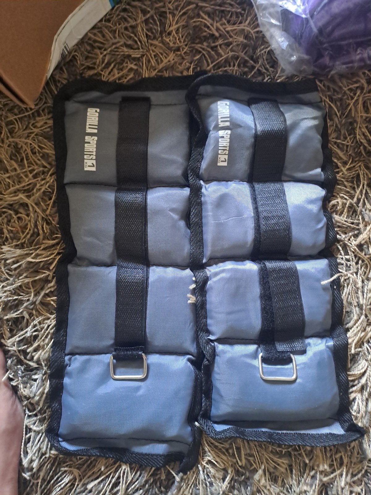 Gorilla Sports Manchetgewichten - 2 x 1 kg (2 kg totaal), Ophalen of Verzenden, Gebruikt, Benen, Overige typen