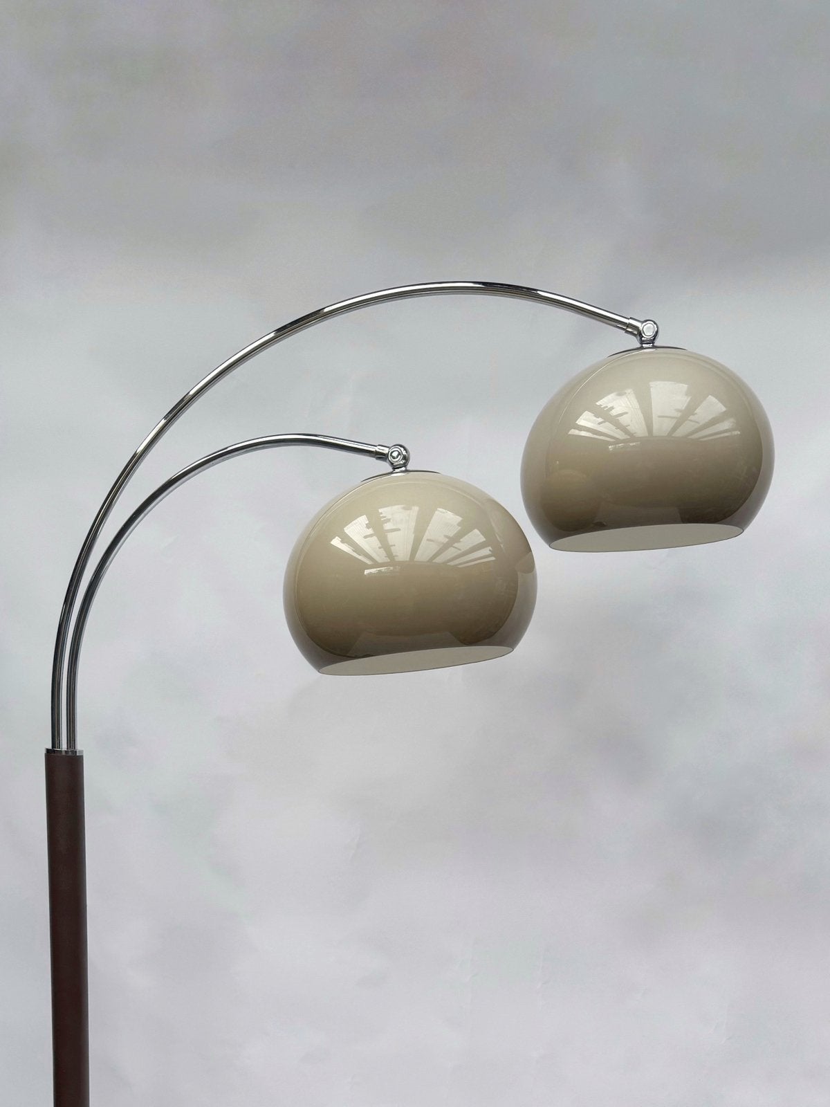 Vintage Dijkstra Mushroom Lamp Dubbele Boog, Kunststof, Space Age Mid Century, Zo goed als nieuw, 150 tot 200 cm