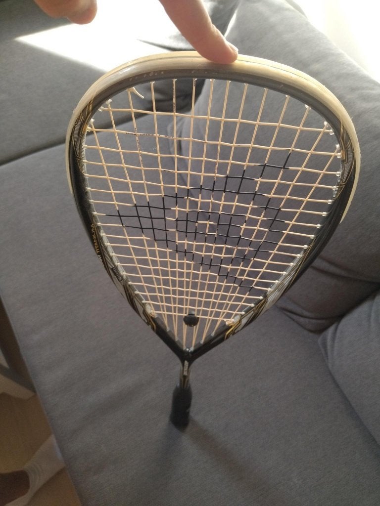 Squash racket, Sport en Fitness, Squash, Ophalen, Gebruikt, Racket