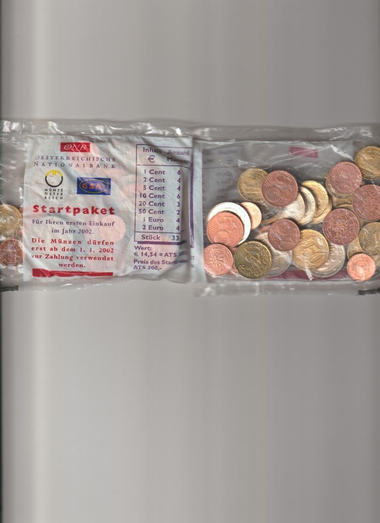 Oostenrijk starteskit euro munten, Postzegels en Munten, Munten | Europa | Euromunten, Ophalen of Verzenden, Oostenrijk, 2 euro