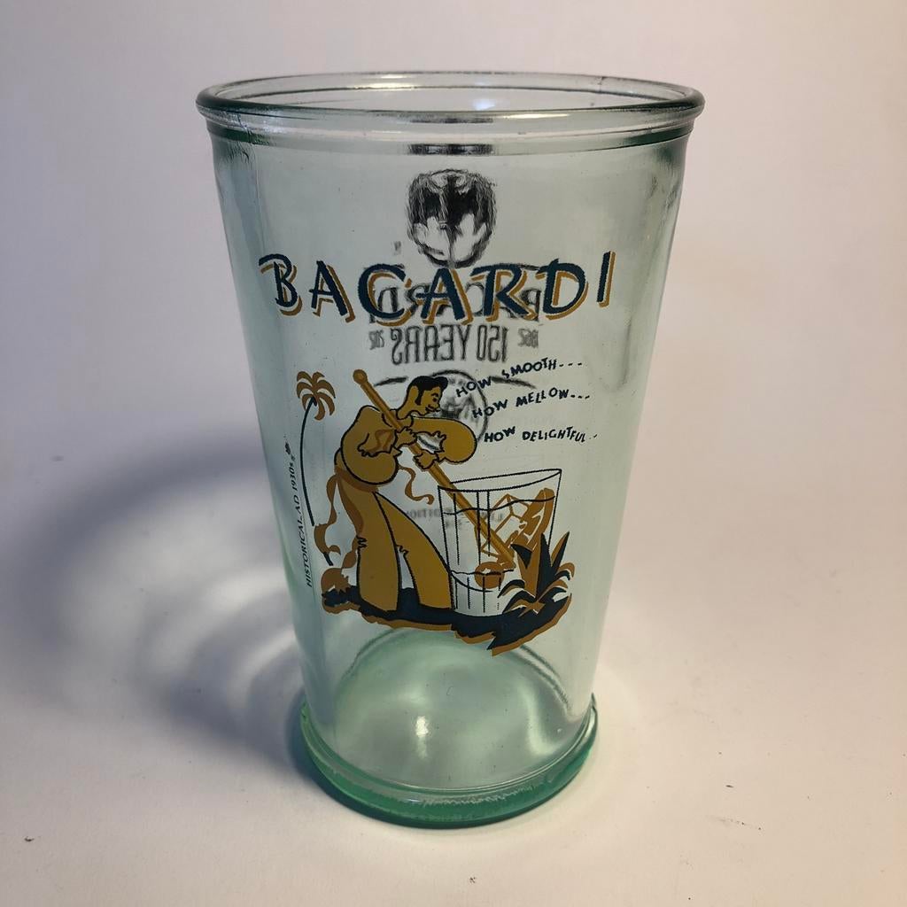 Bacardi glas, limited edition, 150 jaar, Ophalen of Verzenden, Zo goed als nieuw, Overige typen