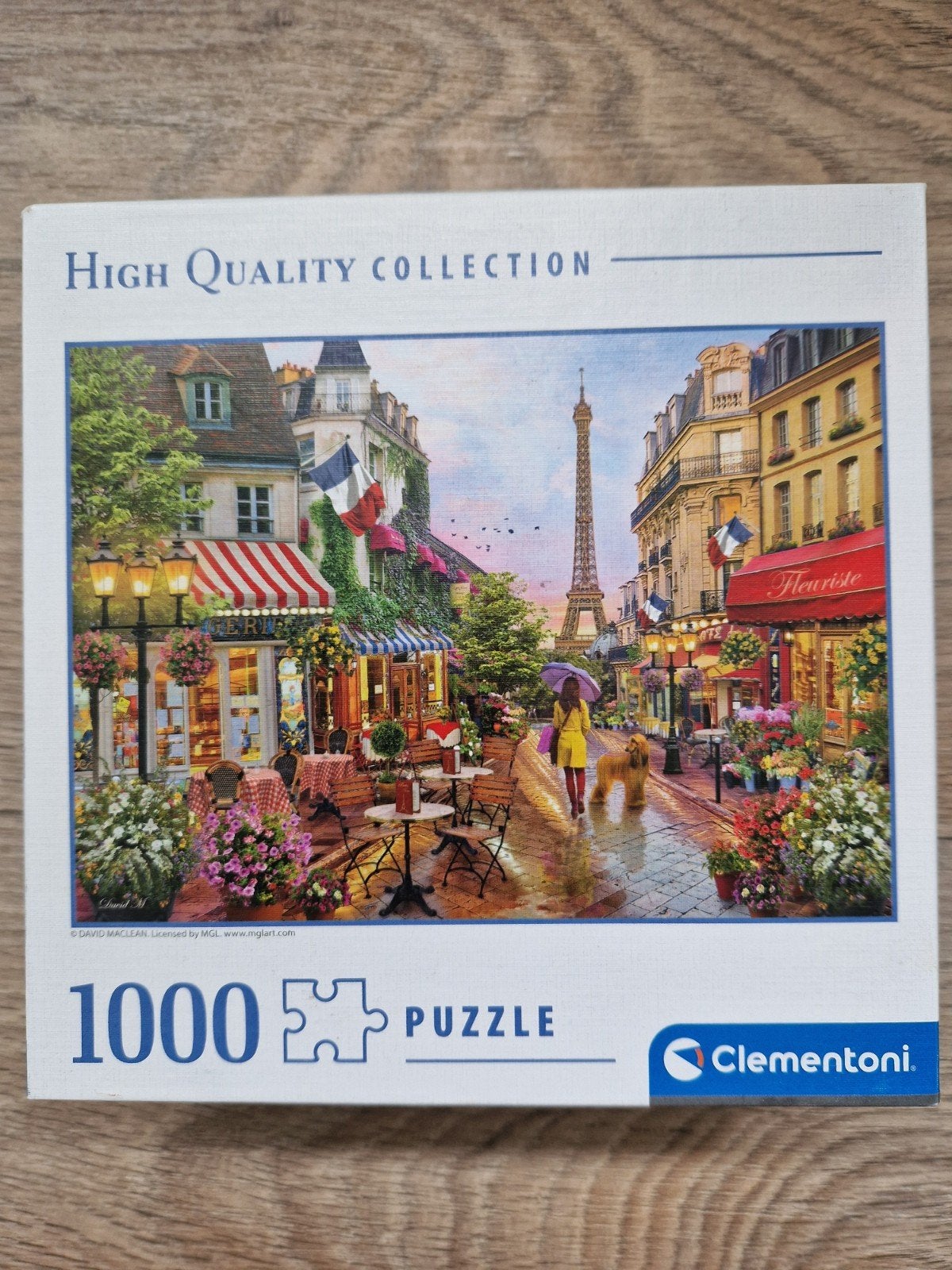 Clementoni puzzel Parijs Eiffeltoren 1000 stukjes, Ophalen, 500 t/m 1500 stukjes, Gebruikt, Legpuzzel