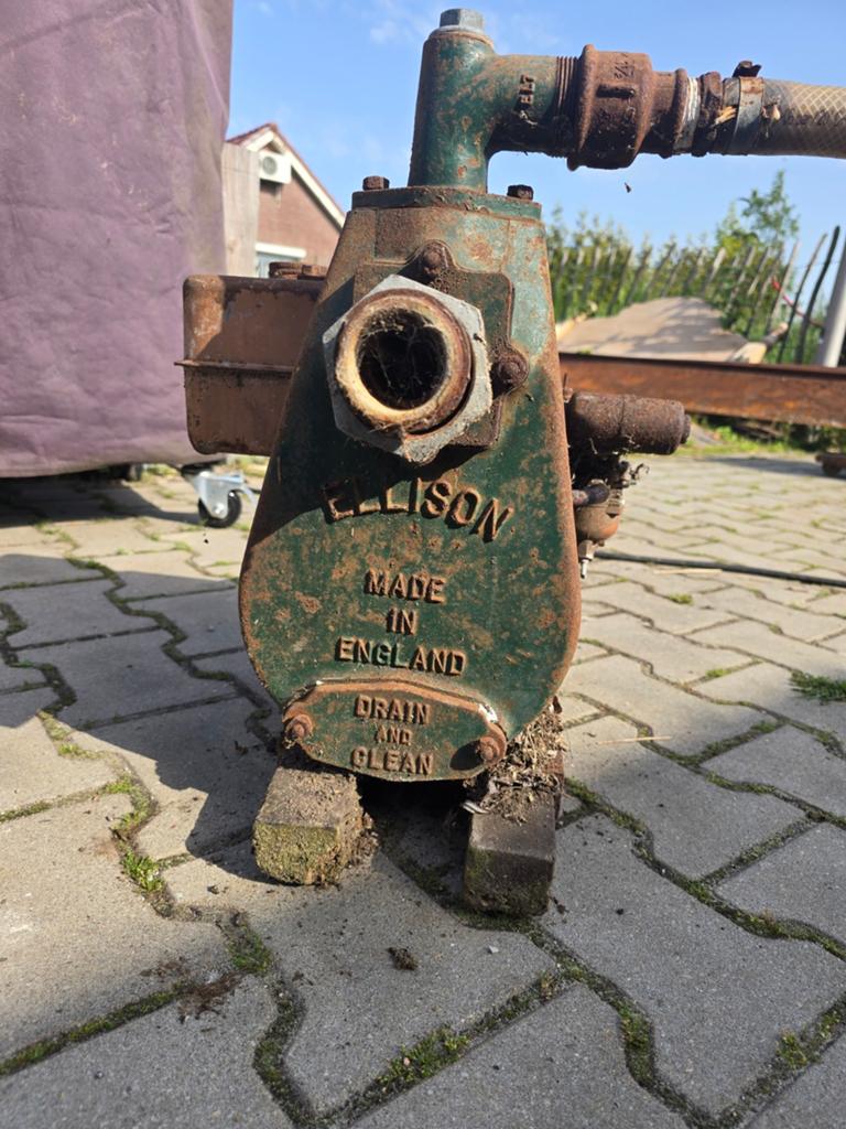 Vintage Ellison Waterpomp Motorpomp Made In England Restaura, Tuin en Terras, Ophalen of Verzenden, Gebruikt, Handmatig, Overige typen