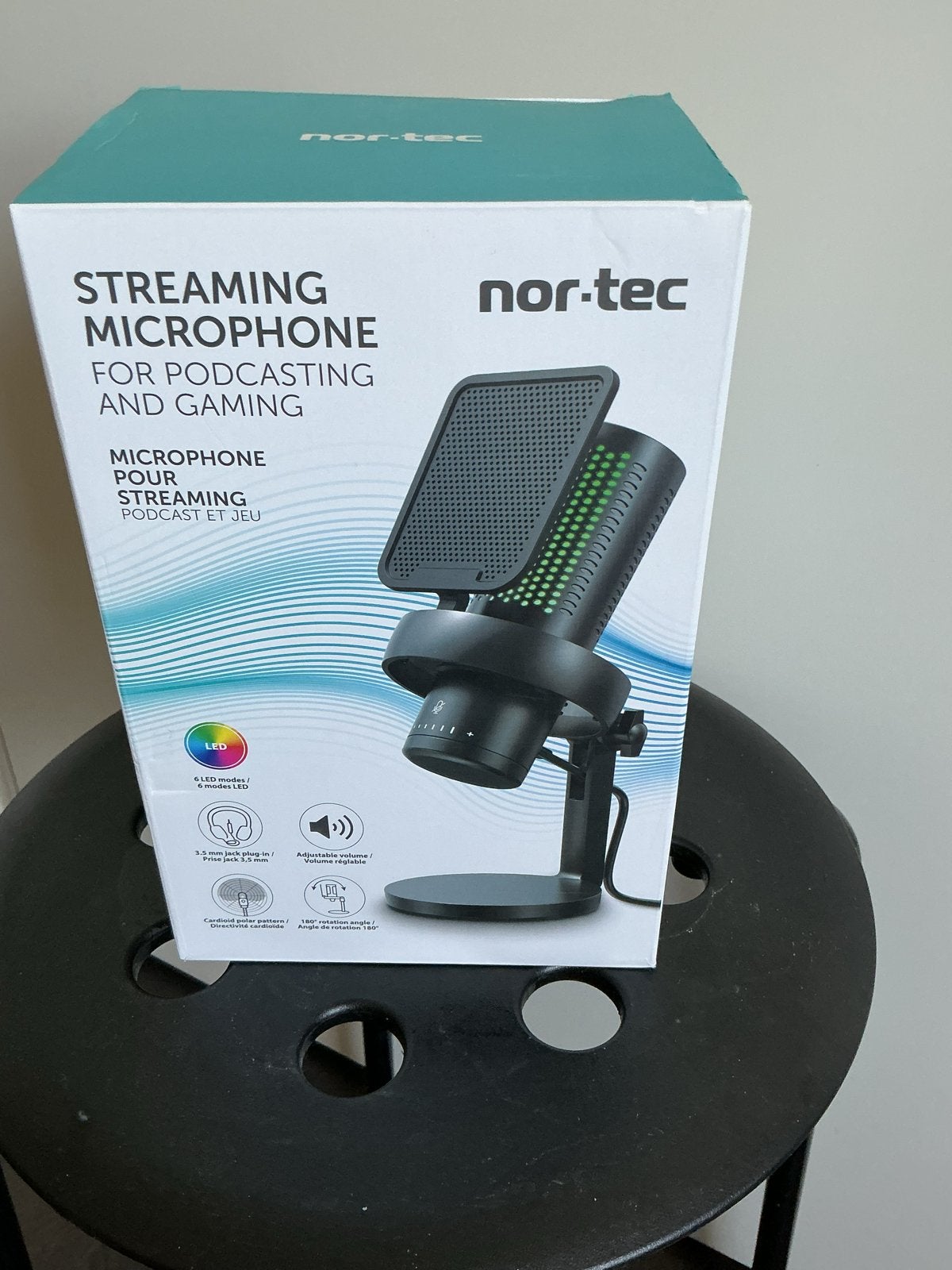 Nor-Tec Streaming Microfoon voor Podcasting en Gaming, Ophalen, Nieuw, Overige typen