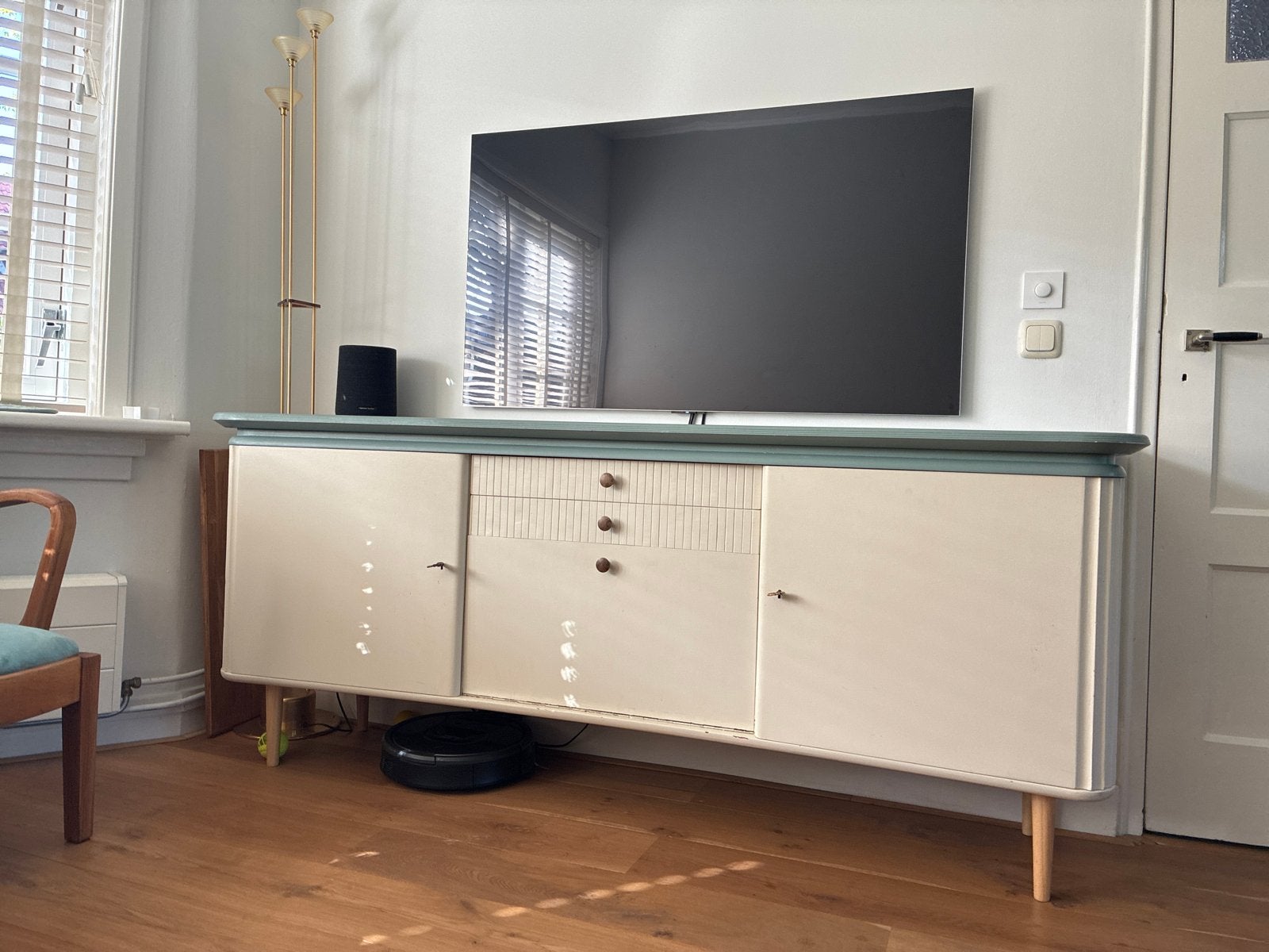Uniek DIY gepimpt kastje/dressoir - Deventer, Ophalen, Gebruikt, 150 tot 200 cm, Met lade(s)