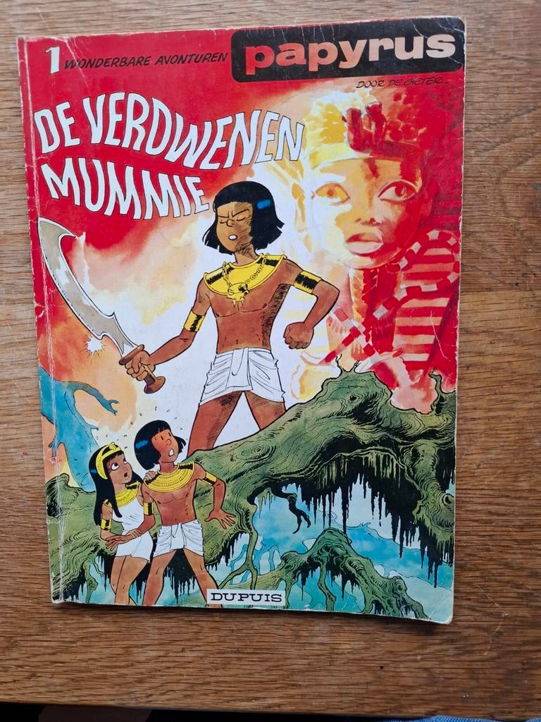 Papyrus - De Verdwenen Mummie (nr. 1), Eén stripboek, Ophalen of Verzenden, Gelezen, Lucien De Gieter