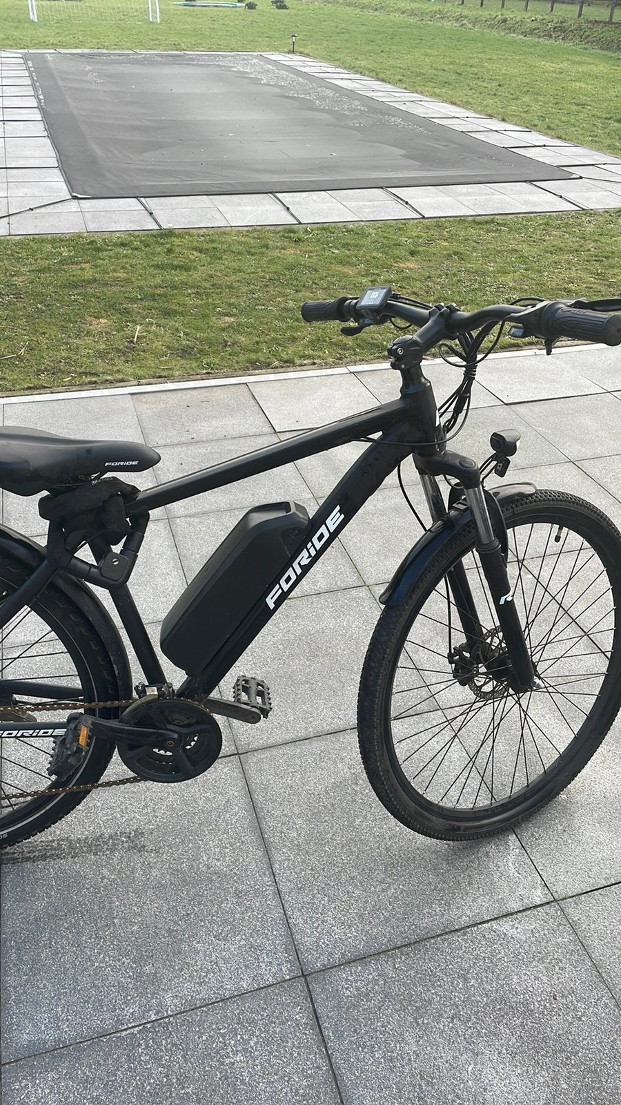 Elektrische fiets 32 km/h, zwart, foride, Fietsen en Brommers, Zo goed als nieuw, 55 tot 59 cm, 30 tot 50 km per accu, Ophalen