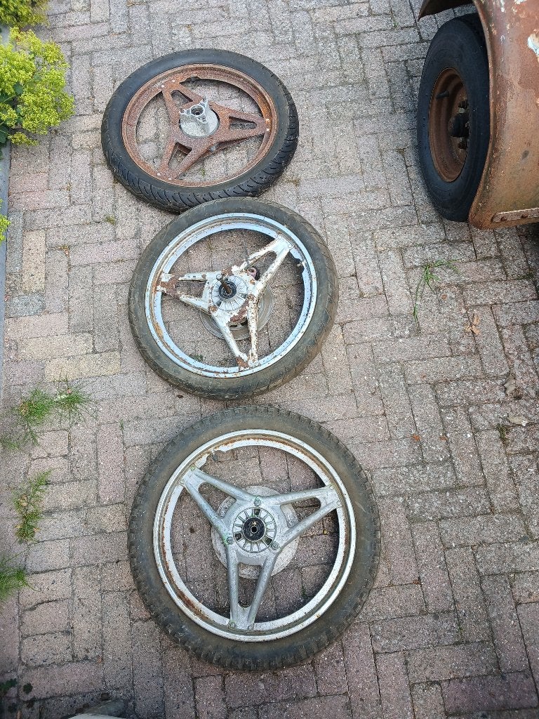 Honda mb velgen wielen schakelbrommer, Fietsen en Brommers, Ophalen of Verzenden, Gebruikt, Overige typen, Honda