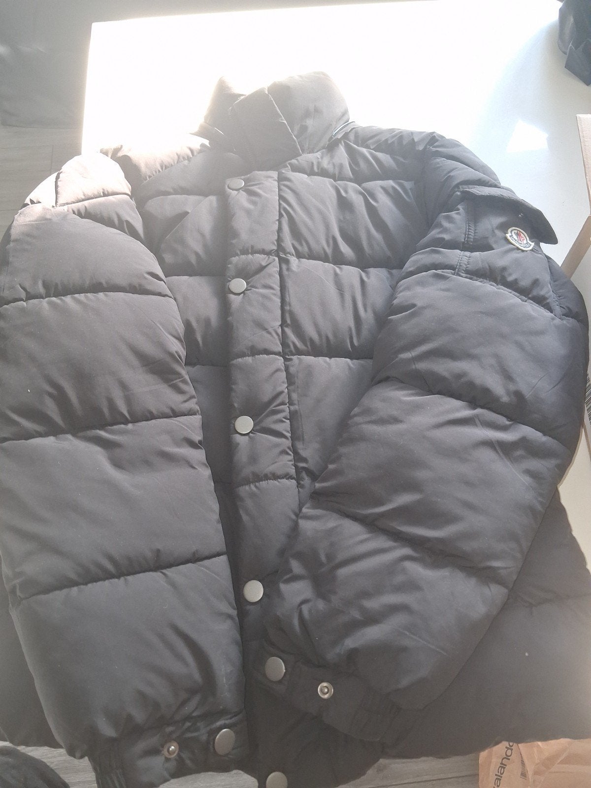 Herenjas Moncler Grenoble Donsjas Zwart Maat M, Moncler, Maat 48/50 (M), Zwart, Ophalen of Verzenden