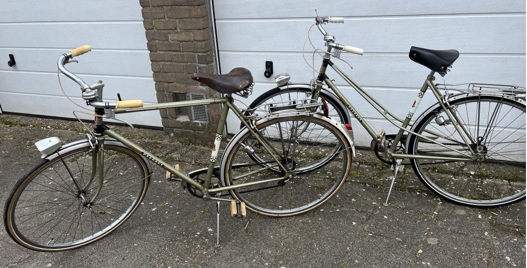 retro vintage Peugeot fietsen 2 stuks uit de jaren 60/70, Niet ingevuld, Niet ingevuld, Peugeot, Ophalen