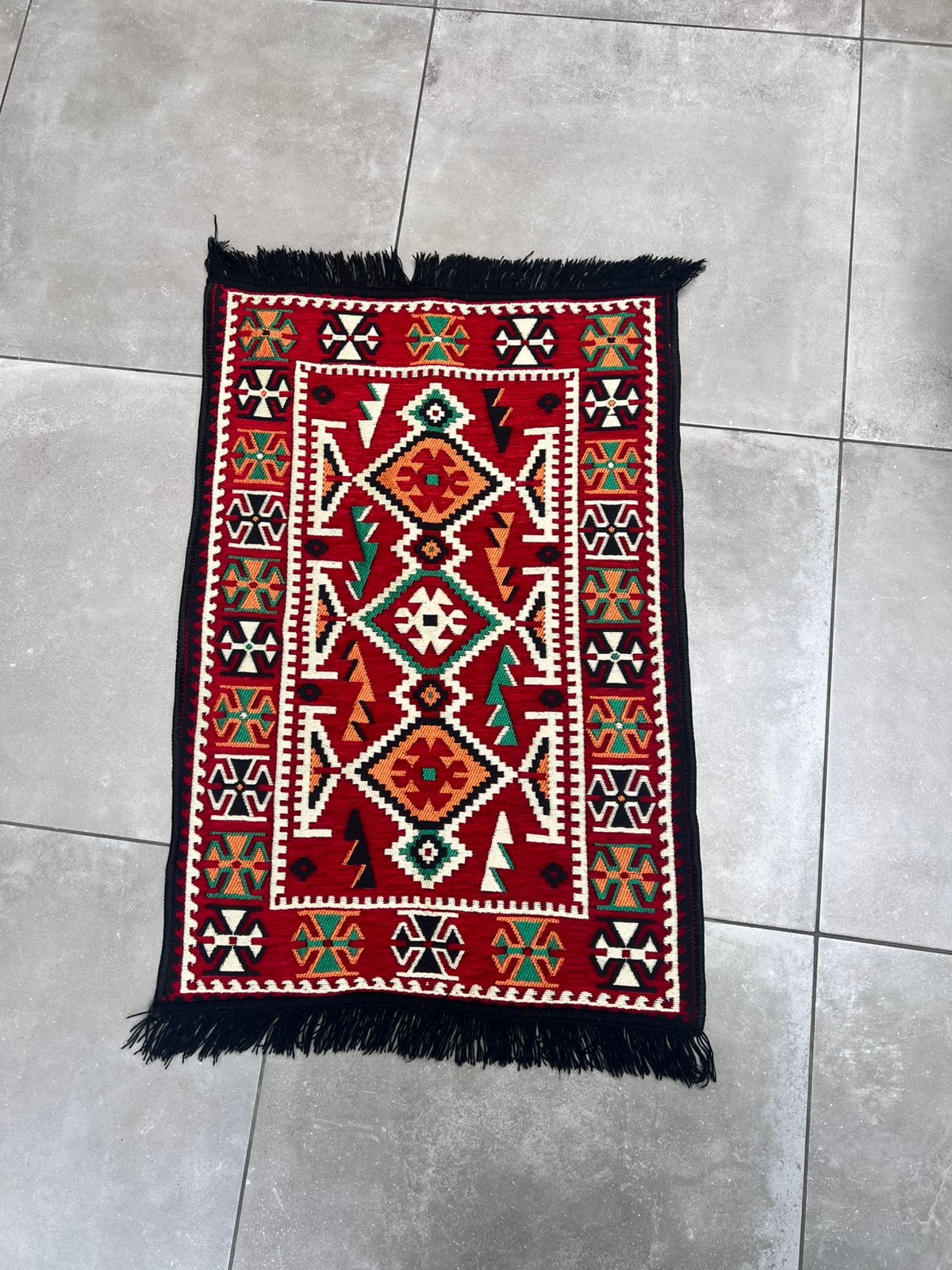 HAND GEKNOOPT PERZISCH / OOSTERS KLEED TAPIJT, Zo goed als nieuw, Rechthoekig, 50 tot 100 cm, Oosters / perzië