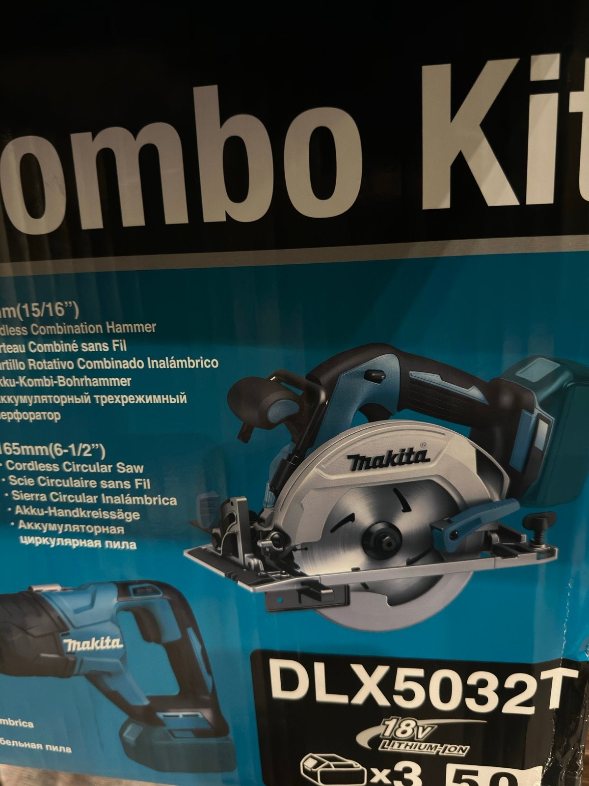 Makita DLX5032T  Combo Kit - 5 Machines, Doe-het-zelf en Verbouw, Gereedschap | Zaagmachines, 70 mm of meer, Overige typen, Nieuw