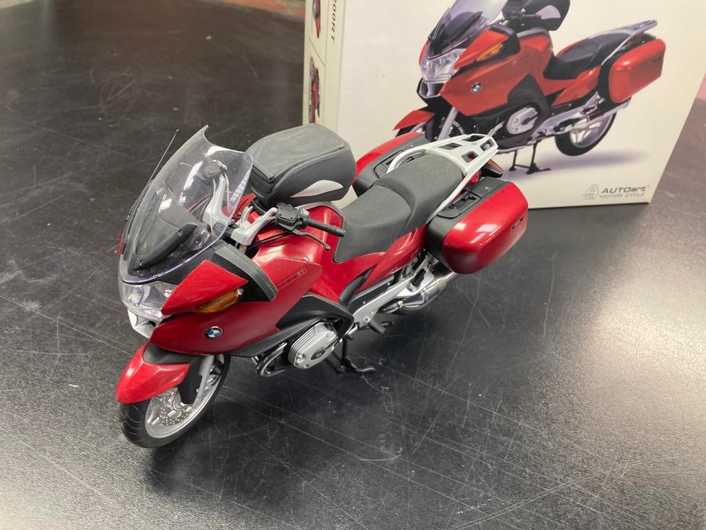 Bmw 1200 rt van autoart 1:10, Hobby en Vrije tijd, Modelauto's | 1:5 tot 1:12, Ophalen, Zo goed als nieuw, Motor