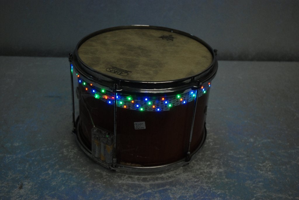 Trommel met lampjes  12x8 inch  <26261244>, Gebruikt, ., Drums of Percussie, Ophalen of Verzenden