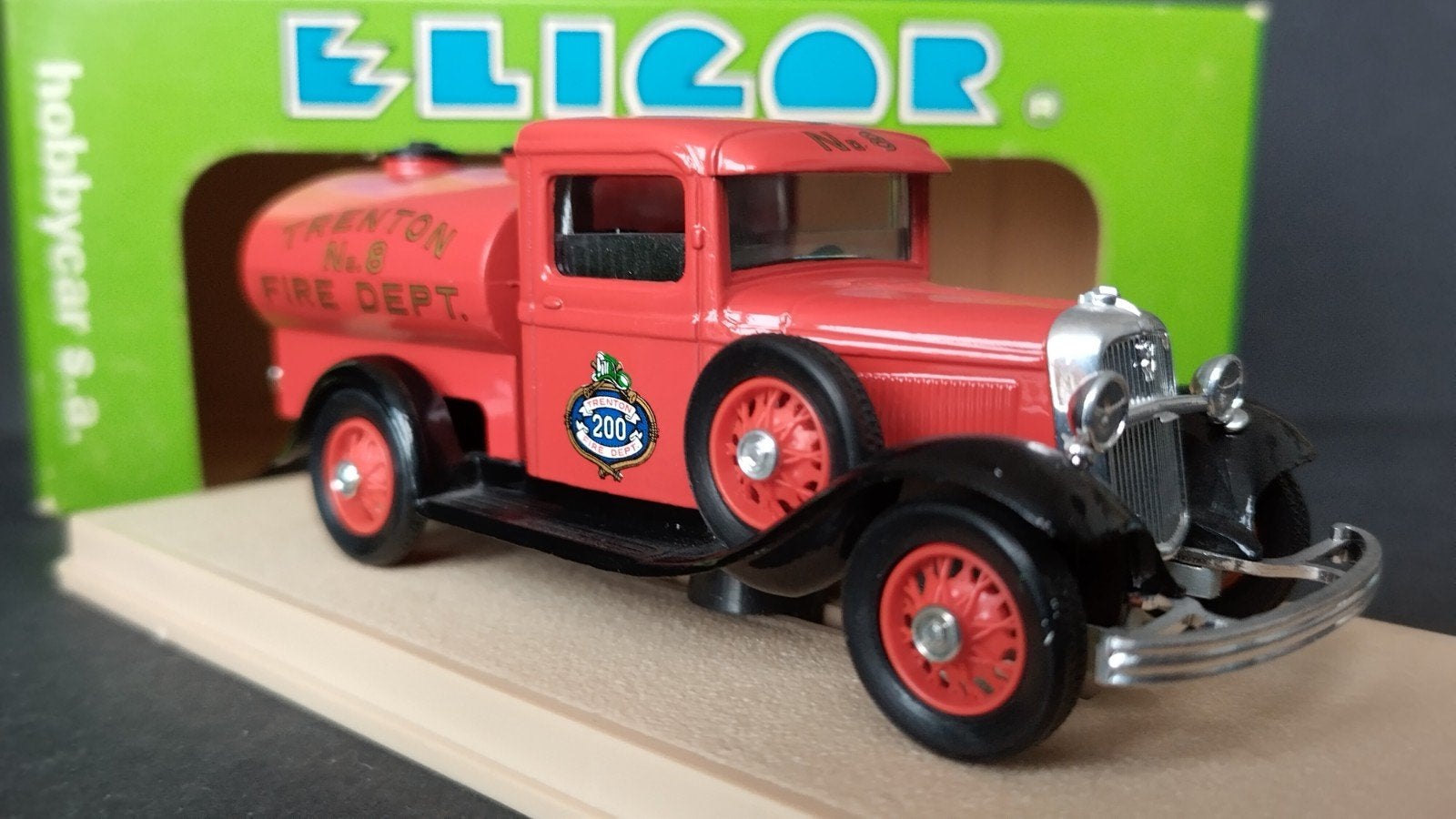 Ford V8 Citerne 1934 Fire Trenton 1:43 Eligor Pol, Overige merken, Auto, Verzenden, .