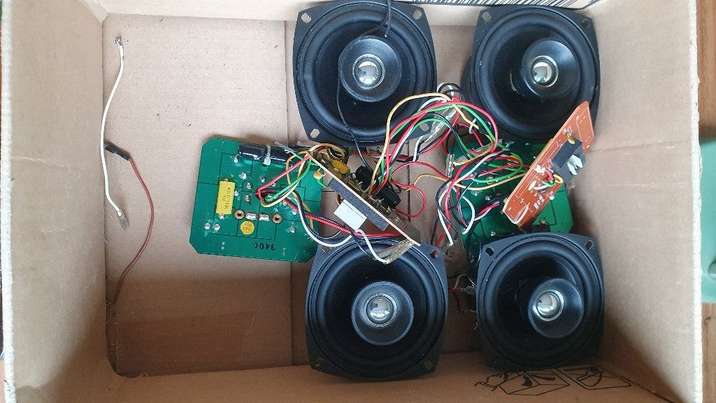 4 JBL Control 28 coax speakerunits met filter, Audio, Tv en Foto, Luidsprekers, Ophalen, Stereo speakers, Gebruikt, JBL