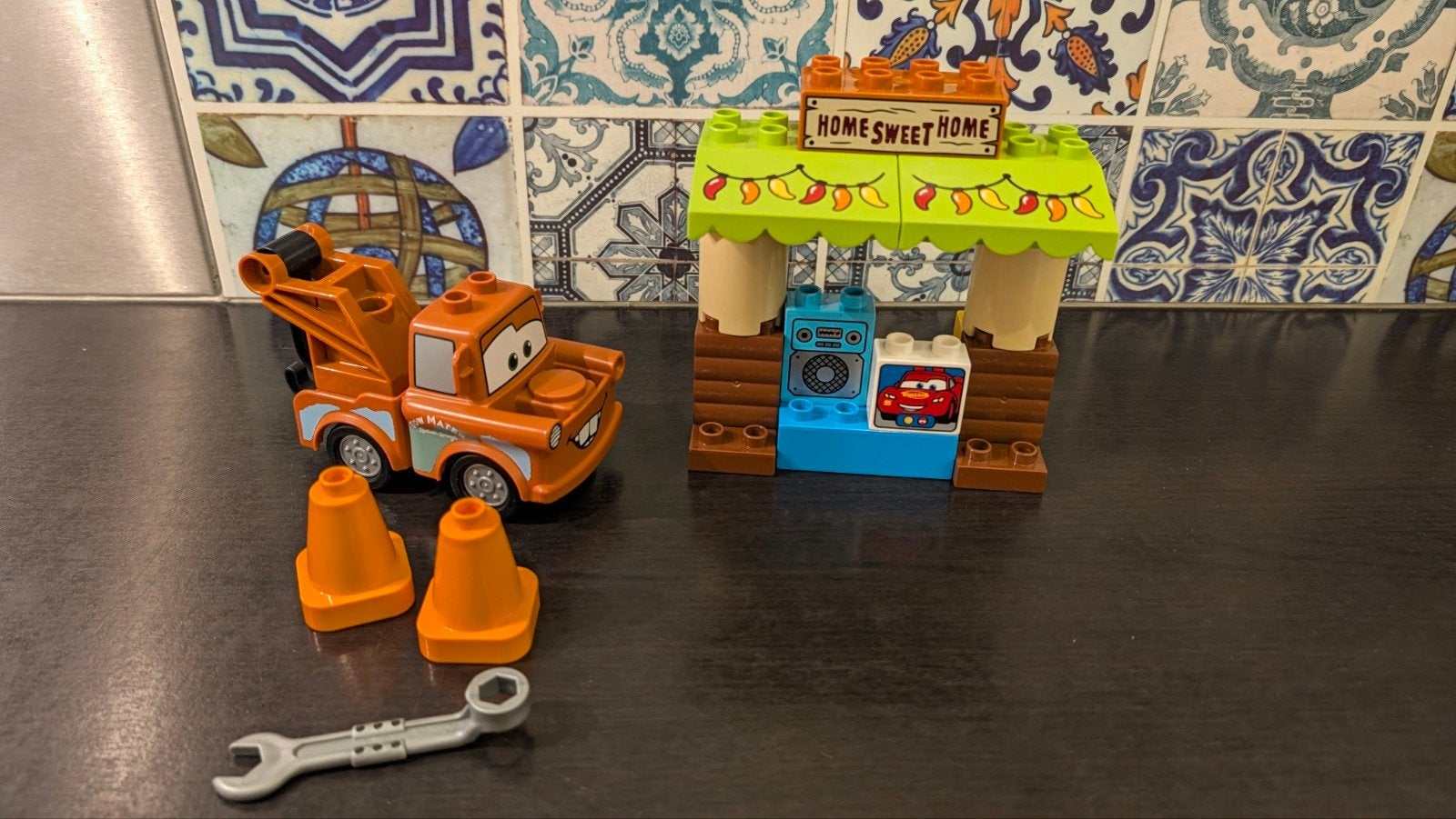 LEGO Duplo 10856 Cars 3 Takel's Garage, Gebruikt, Overige thema's, Ophalen of Verzenden, Inclusief minifiguren