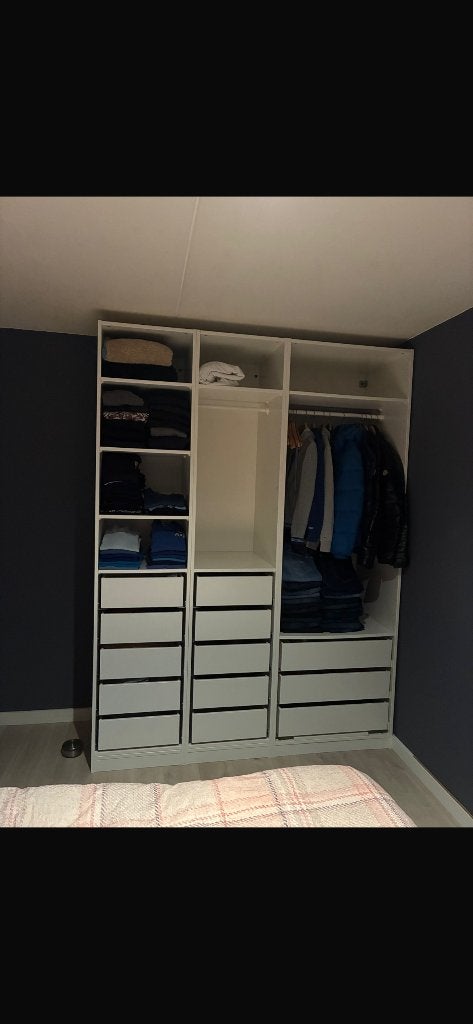 Complete Pax kleding kast 2.00 breed 300euro, Ophalen, Met lade(s), 200 cm of meer, Witte kleding kast