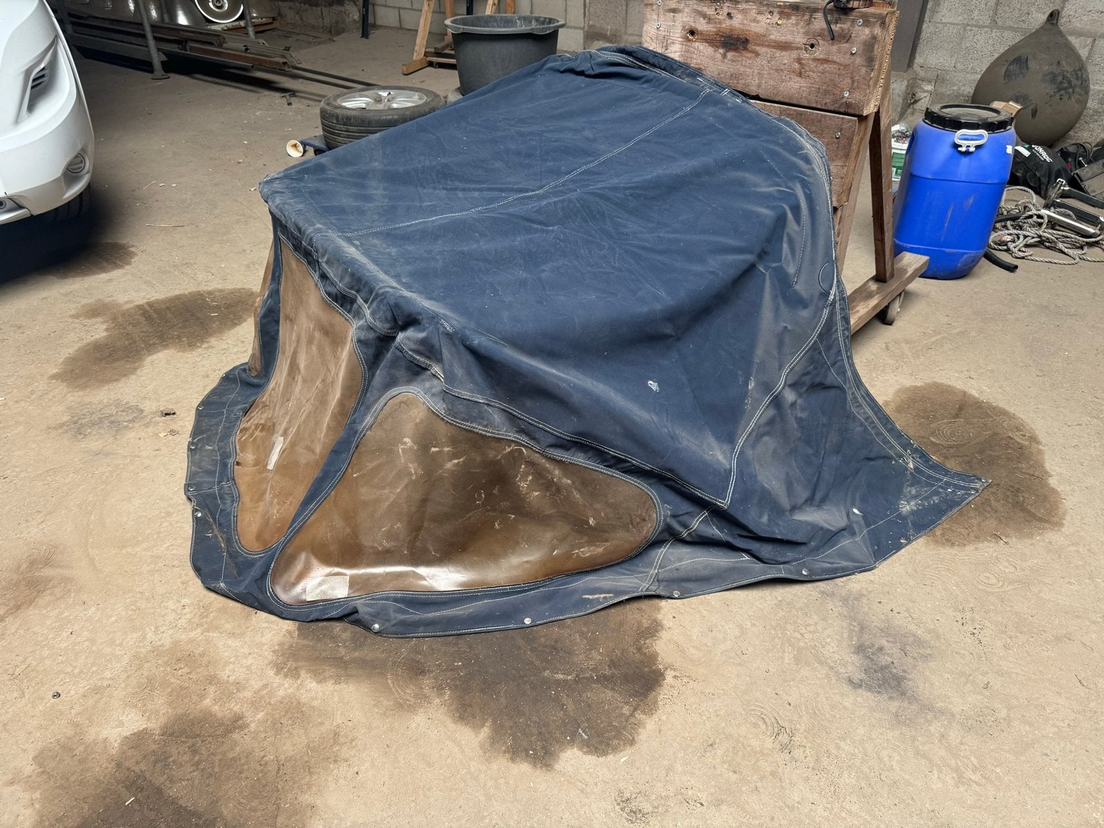 Cabrio kap boot - Gebruikte bootkap met RVS frame, Ophalen, Gebruikt, Overige typen