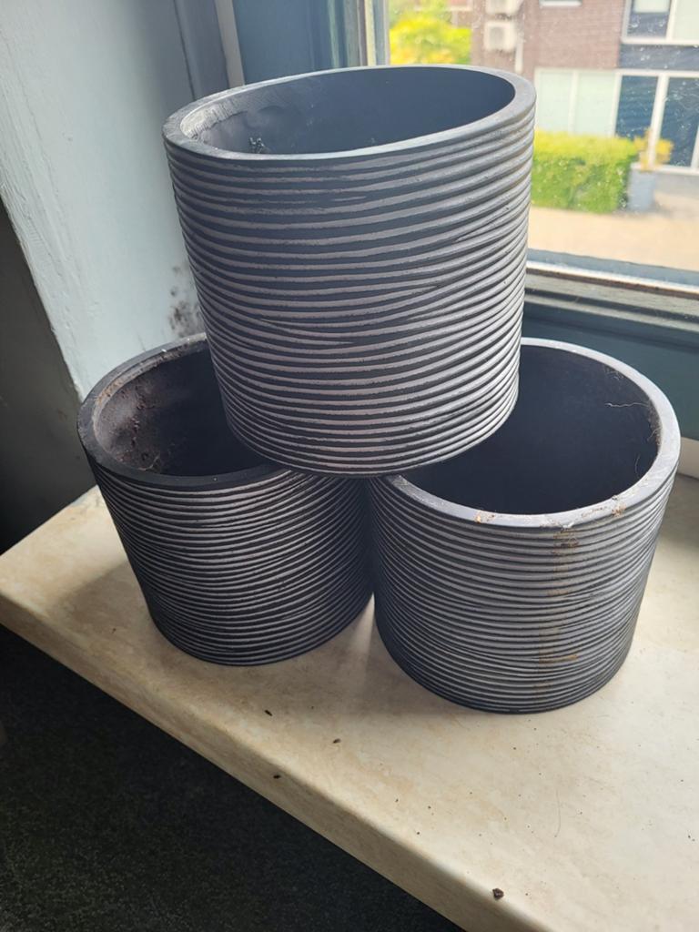 Capi europe Diverse bloempotten diameter 12 cm 6 stuks, Tuin en Terras, Rond, Ophalen of Verzenden, Aardewerk, Minder dan 40 cm