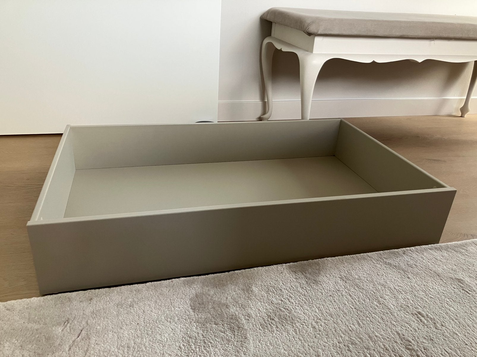 Komplement lade grijsbeige 100x58, Ophalen, Gebruikt, 50 tot 100 cm, Minder dan 100 cm