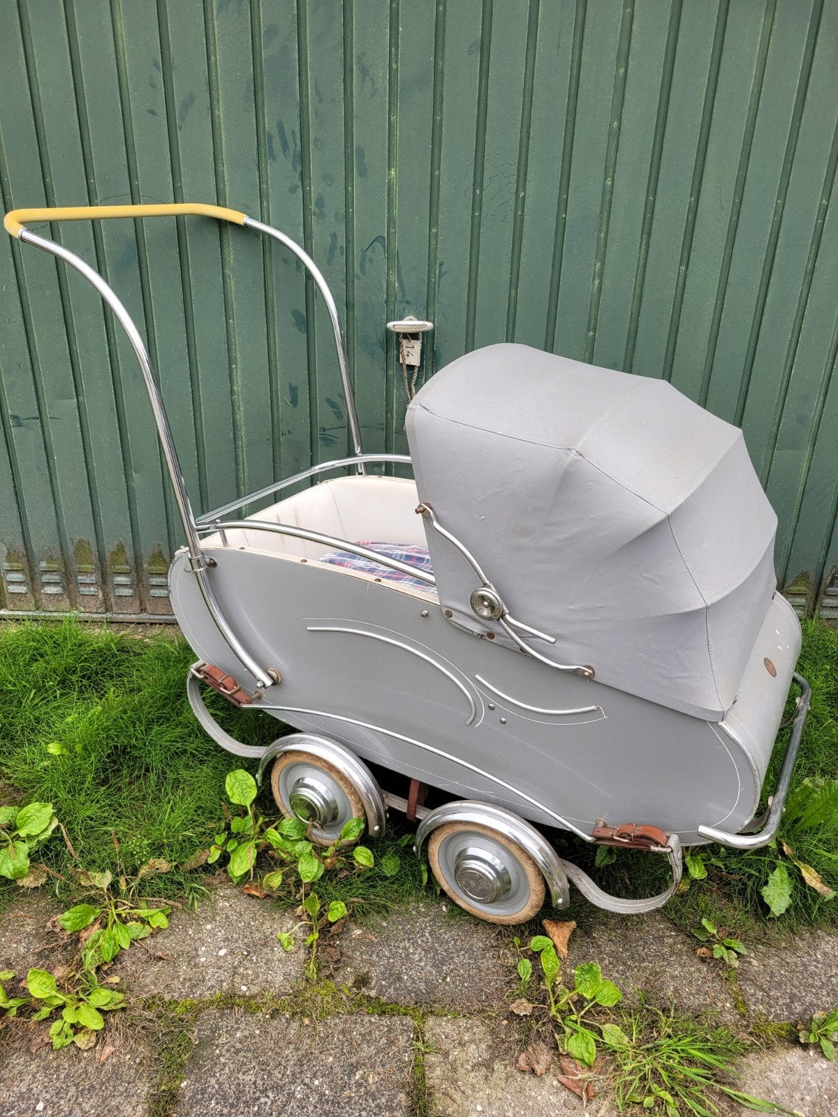 Vintage Kaltag Kinderwagen - Grijs, Gebruikt, Met reiswieg, Ophalen, Kinderwagen