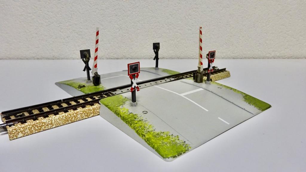 7292 Marklin automatische overweg, Hobby en Vrije tijd, Modeltreinen | H0, Wisselstroom, Rails, Ophalen of Verzenden, Zo goed als nieuw