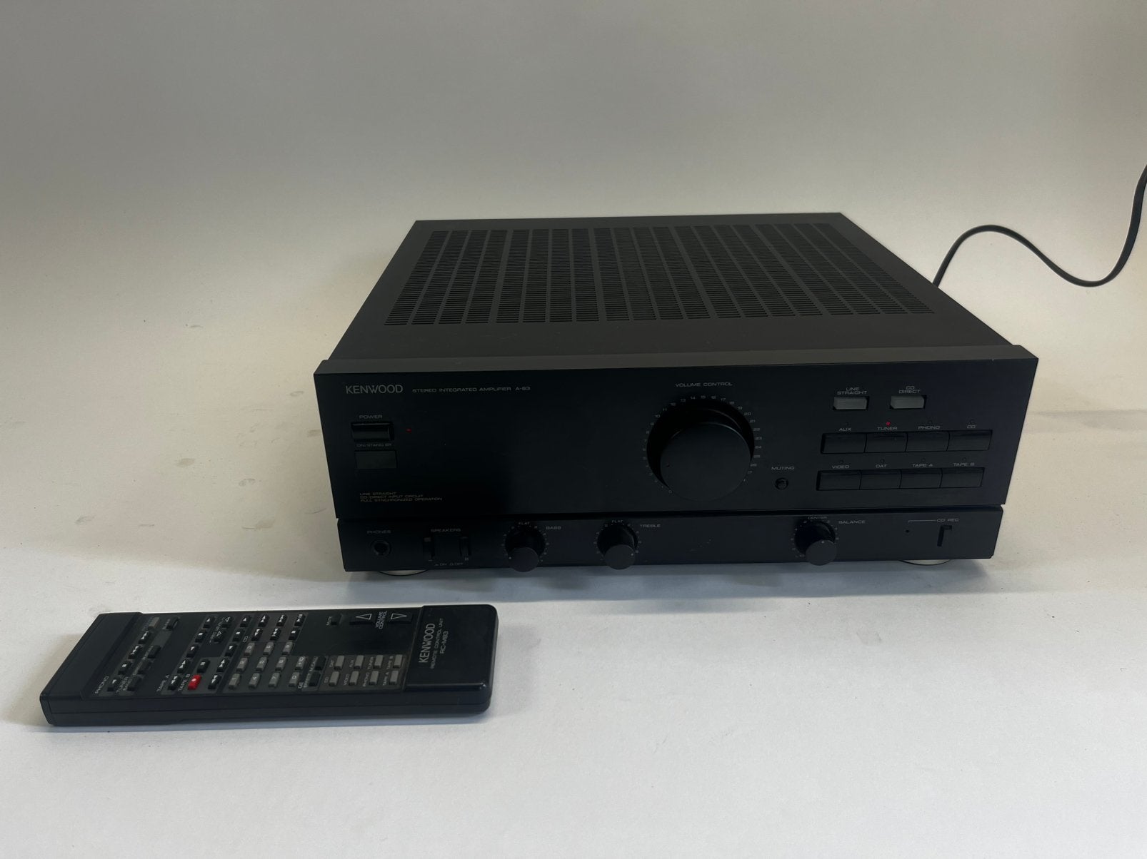 KENWOOD A-63 stereo amplifier, 120 watt of meer, Stereo, Ophalen, Overige merken