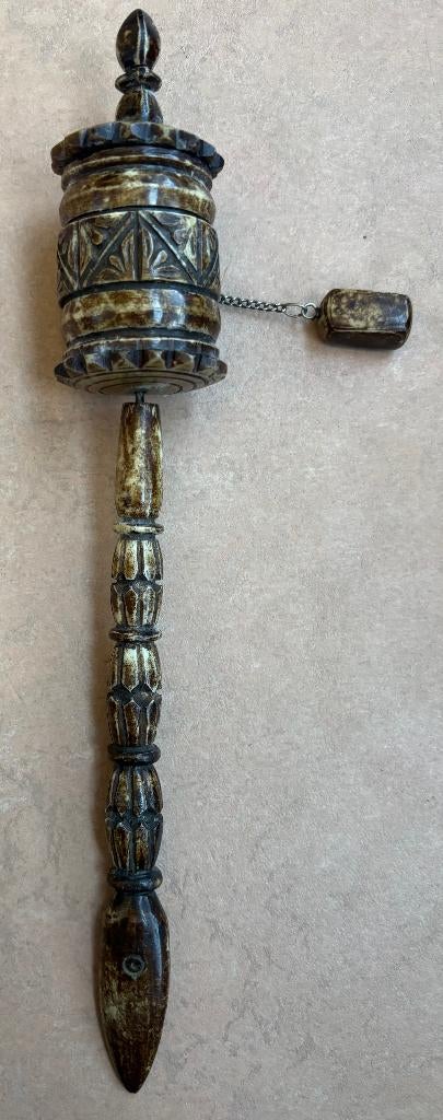 Tibetaanse gebedsmolen (van been?), Ophalen of Verzenden