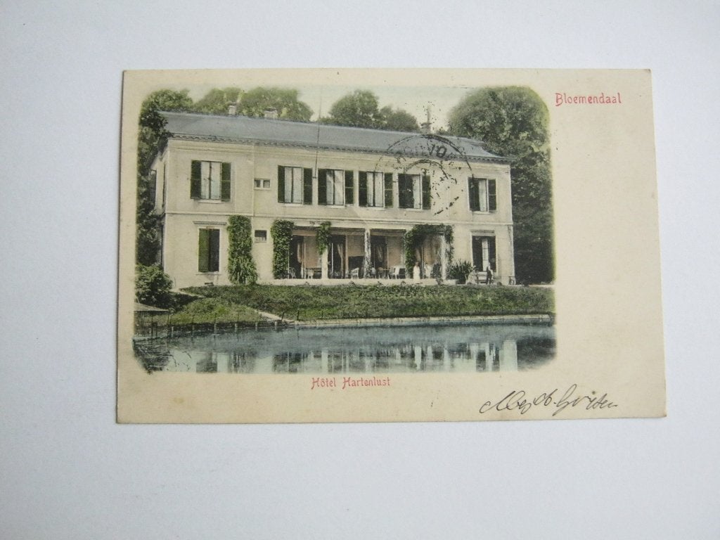 Ansichtkaarten Nederland, TC 10-43 Bloemendaal Hotel Hartel., Ophalen of Verzenden, Voor 1920, Gelopen, Noord-Holland