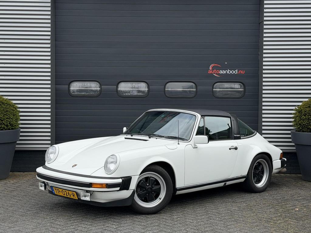 Porsche 911 3.0 SC Targa | Grand Prix White |, Auto's, Achterwielaandrijving, Gebruikt, Wit, Leder