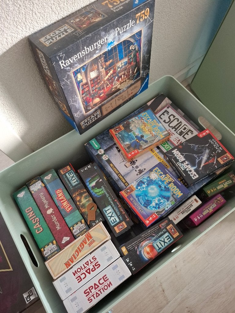 Diverse Escape Room en Exit spellen, Ravensburger puzzel, Een of twee spelers, Ophalen, Gebruikt, Ravensburger, Identity Games, Kosmos