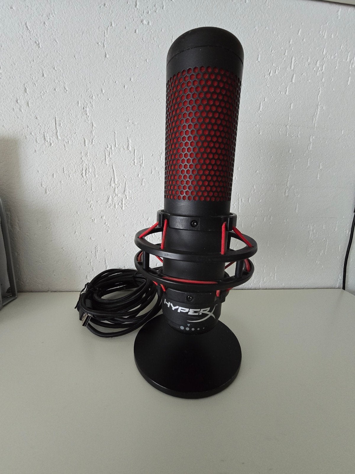 HyperX QuadCast S USB Condensator Microfoon, Ophalen, Zo goed als nieuw, Studiomicrofoon